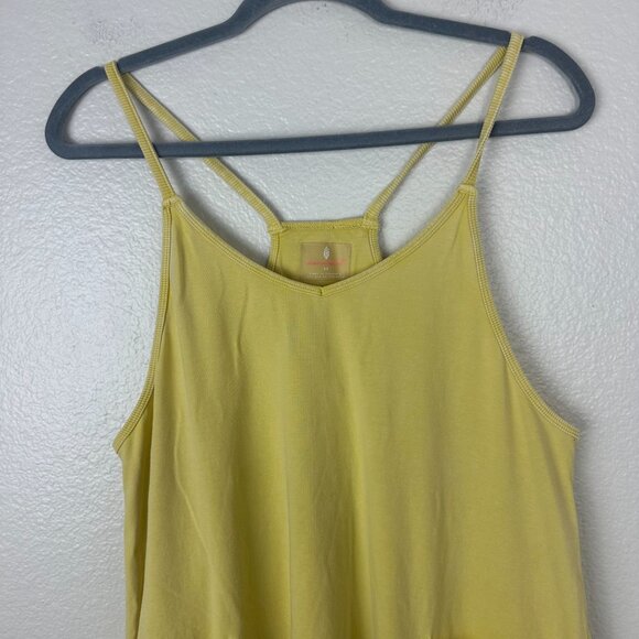 Free People Hot Shot Onesie Jumpsuit XS Yellow Boho Loungewear Soft Stretch - Picture 3 of 11